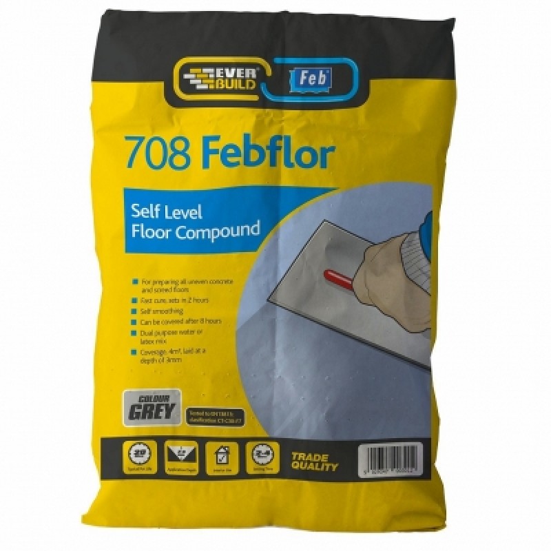 Everbuild 708 Febflor Self Level Floor Levelling Compound SEL20