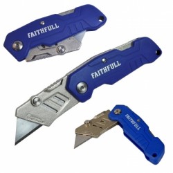 Faithfull FAITKLBN Folding Lock Back Utility Knife