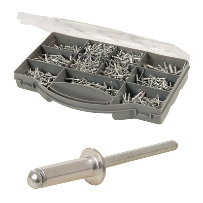 Fixman Pop Rivets Mixed Large 650pc Set 514633 Sealants and Tools Direct
