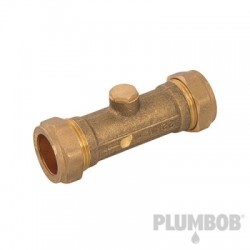 Plumbob Double Check Valve 22mm Pipe Compression Fitting 644493