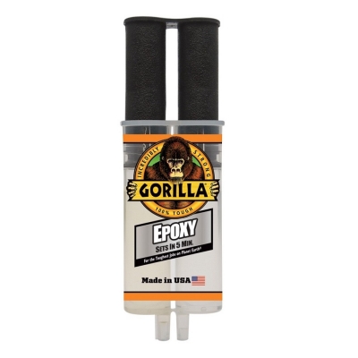 Gorilla 2-Part 5 min Clear Epoxy Resin Adhesive Syringe 6044001