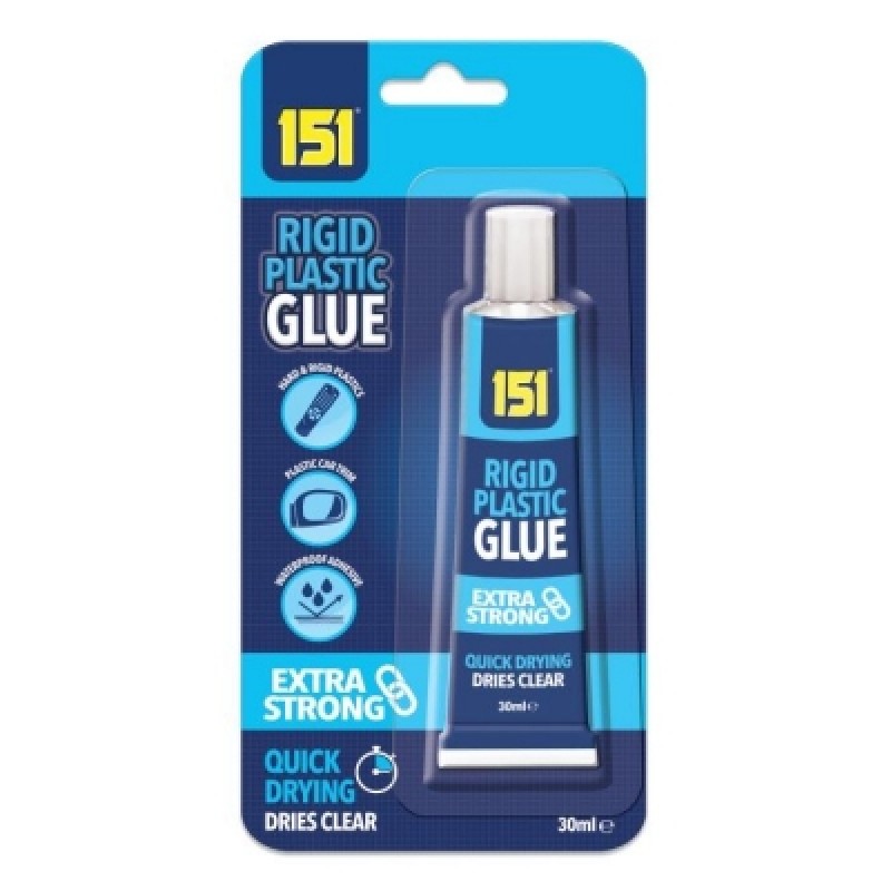 151 Ridged Hard Plastic Glue 30ml Adhesive 1511168 Sealants and Tools
