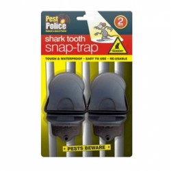 Pest Police Shark Tooth Snap Mouse Trap 2pk O311874