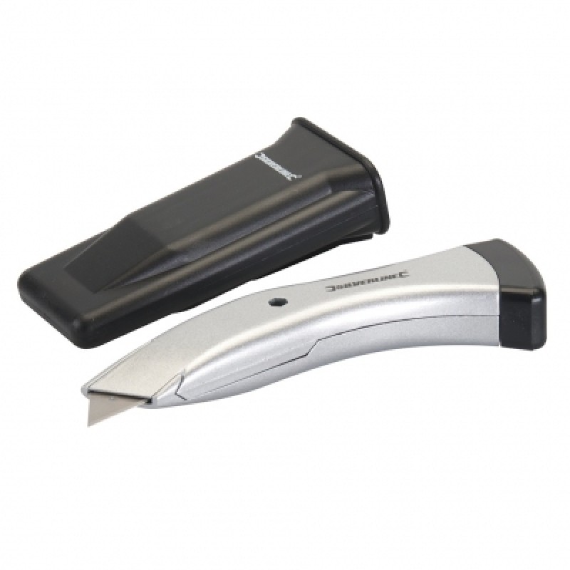 Silverline Retractable Trimming Stanley Knife and Belt Sheath CT07 Sealants and Tools Direct