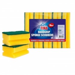 Hand Size Grip DZT052 Cleaning Sponge Scourers 8 Pack TN328
