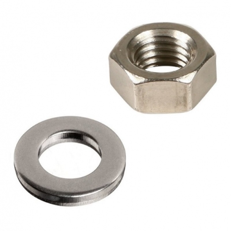 A2 Stainless Steel Hex Nut and Washers M6 20PK FPNUT6SS Sealants and Tools Direct