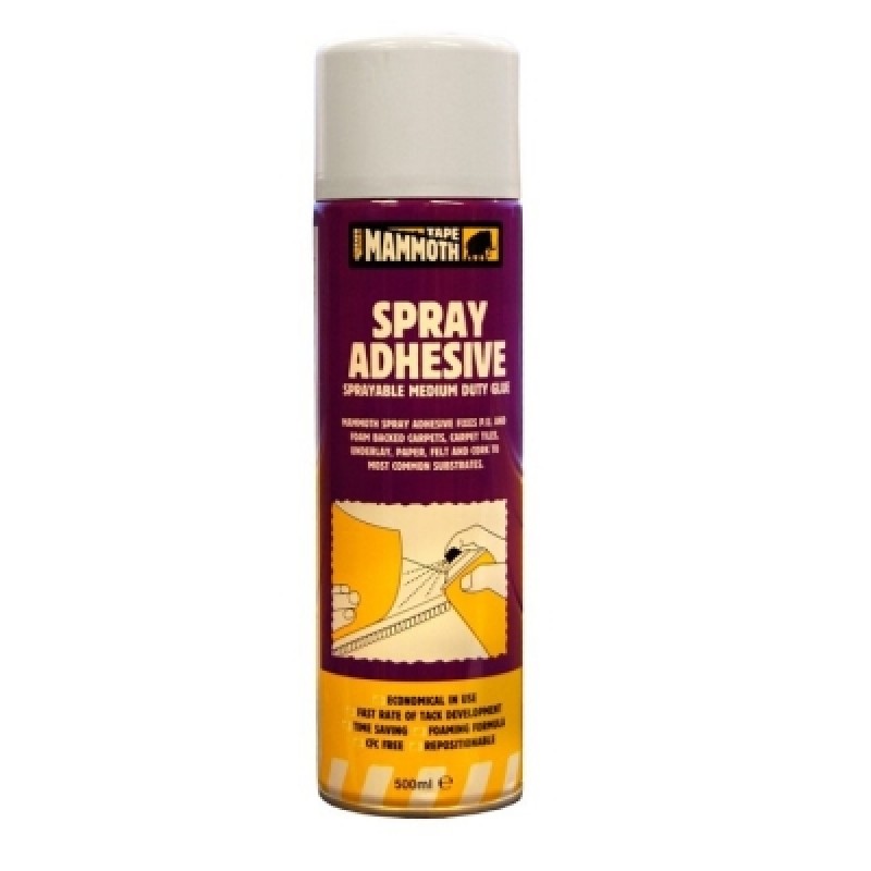 Mammoth Flooring Carpet Spray Adhesive 500ml 2SPRAY05 Sealants and