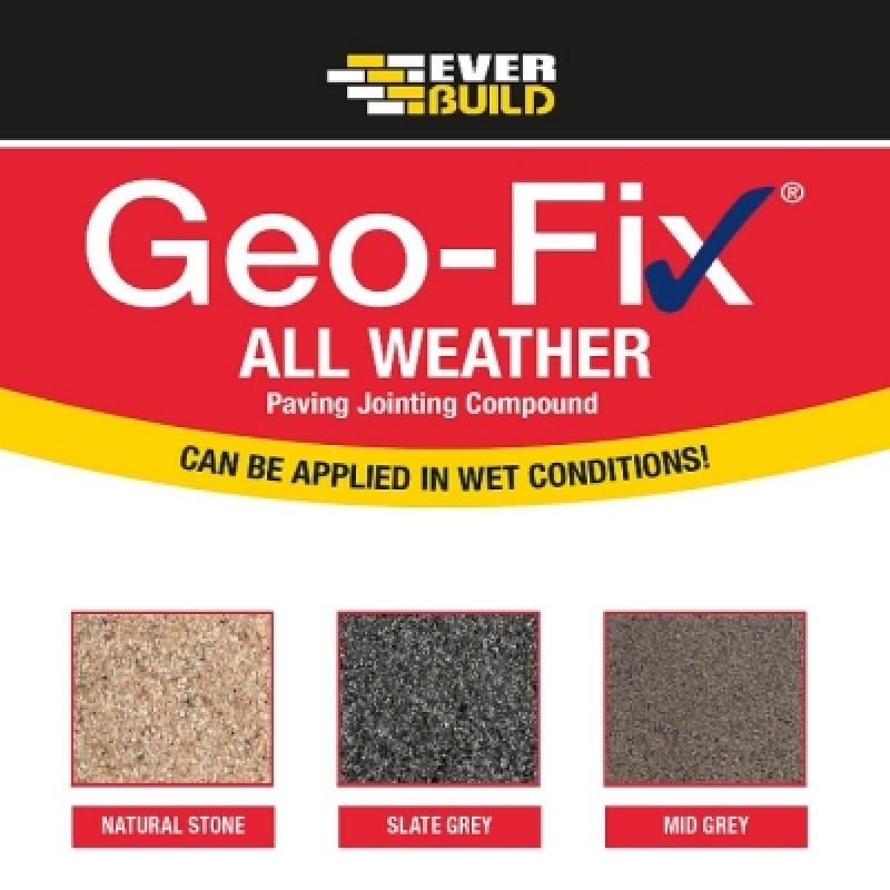 Geofix All Weather Paving Jointing Compound Mid Grey Natural Stone Slate Grey Sealants And Tools Direct