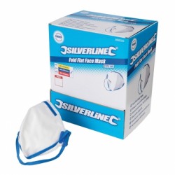 Silverline 868550 P2 Safety Face Mask Dust and Mists FFP2 NR 50pk