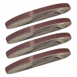 Silverline Sanding Belts 13mm x 457mm Mixed Grit Belt 5pk 910232