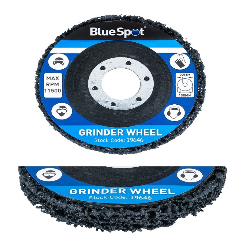 Blue Spot Grinder Grinding Paint Rust Remover 100mm Wheel 19646