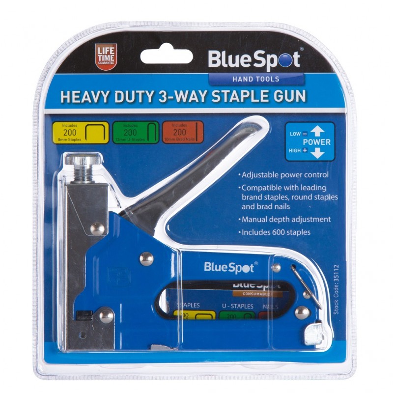 Blue Spot Stapler Staple Gun and Brad Nailer 35112 Sealants and Tools Direct