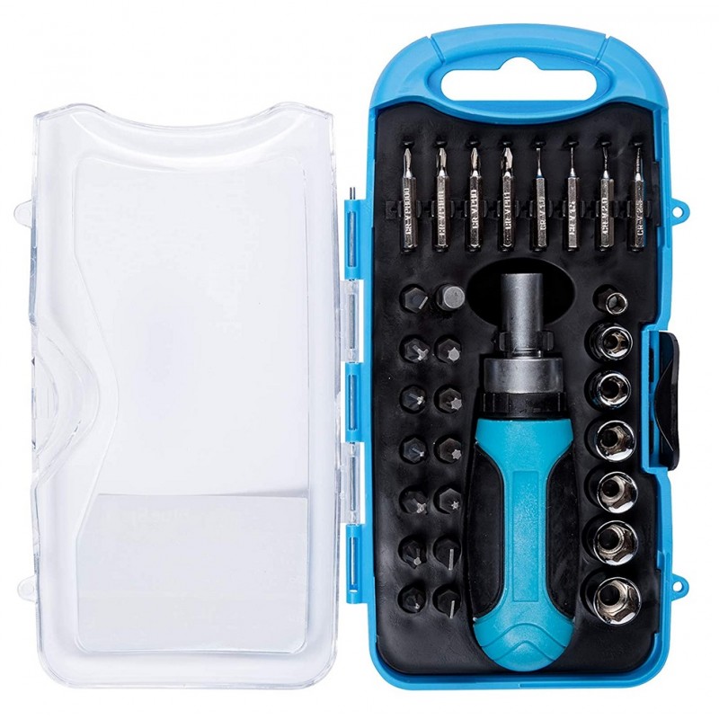 Blue Spot Ratchet Screwdriver Bit Driver Set 12623 Sealants and Tools