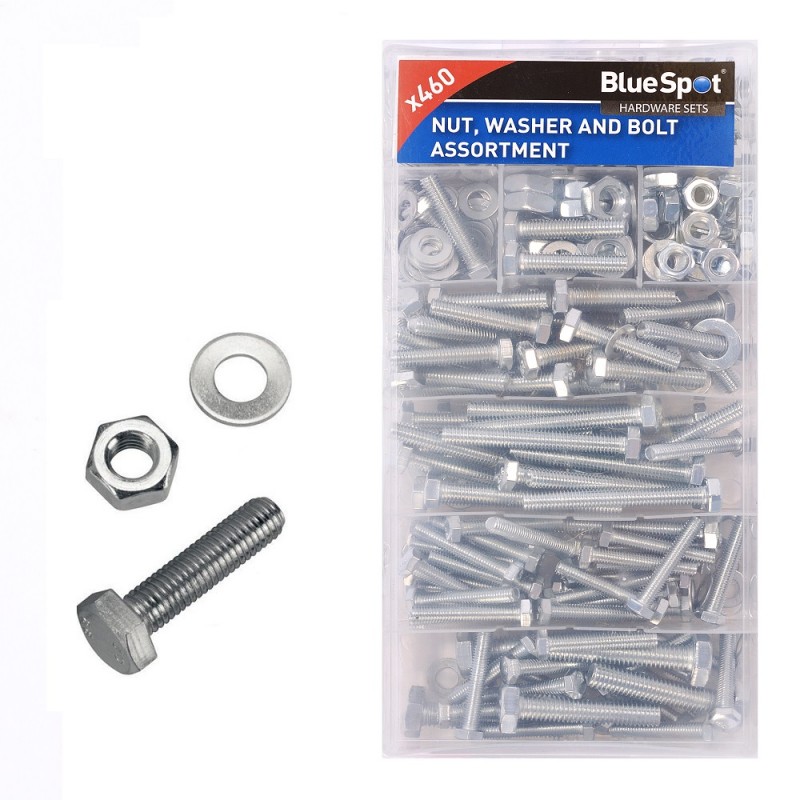 Blue Spot 300pc Assorted Nut Washer & Bolt Set 40584 Sealants and