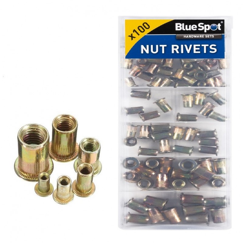 Blue Spot Threaded Nut Rivnut Nutsert Rivetnut Rivet Set 40602