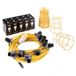 Defender E89811 LED Festoon 110 Volt Electric String Site Light 22m 110v