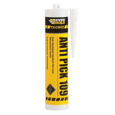 Everbuild Tecnic Anti-Pick 109 Sealant 300ml White Grey Soft Linen