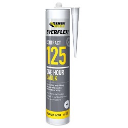 Everbuild 125 Decorators Caulk 300ml 125C3 White 125BN Brown 125MAG Magnolia C3