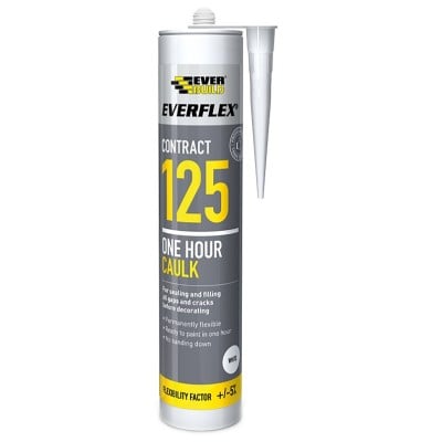 Everbuild 125 Decorators Caulk 300ml 125C3 White 125BN Brown 125MAG Magnolia C3