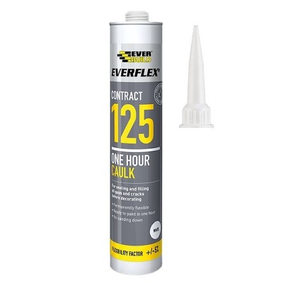 Everbuild Contract 125 Large Decorators Caulk C4 485997 125C4 White