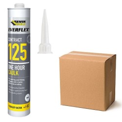 Everbuild 125 White Decorators Caulk Large C4 Box of 25 OHCC425