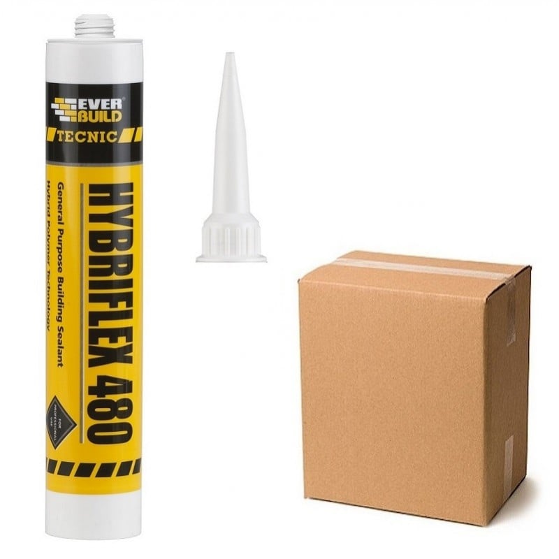 Everbuild Tecnic Hybriflex 480 Paintable Building Sealant Box 25 White