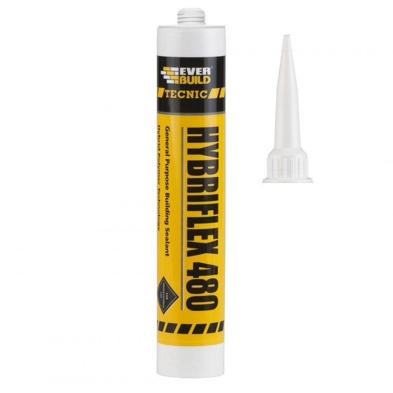 Everbuild Tecnic Hybriflex 480 Paintable Sealant Grey White Sealants