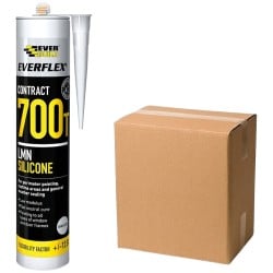 Everbuild 700T LMN x 25 Coloured Silicone Sealant C3 300ml Box of 25 Everbuild 700T LMN x 25 Coloured Silicone Sealant C3 300ml Box of 25