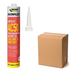 Everbuild Everflex AC50 Acoustic Sealant Adhesive C4 380ml Box 12