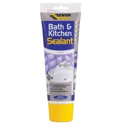Everbuild Bath and Kitchen Acrylic Sealant Low Odour Easi Squeeze 200ml White