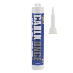 Everbuild Decorators Caulk Once White Large 380ml CLKONCEWE4