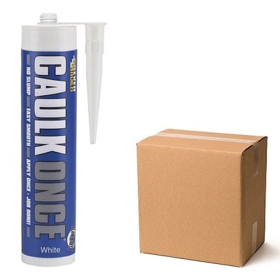 Everbuild Caulk Once Premium Decorators Caulk White 295ml Box of 12