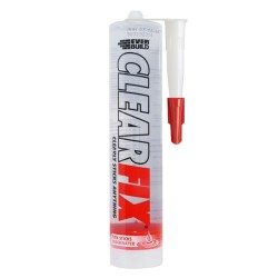 Everbuild Clear Fix Adhesive Sealant Crystal Clear C3 290ml CLEARFIX3