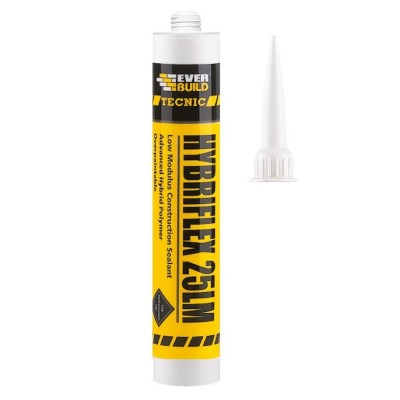 Sika Everbuild Hybriflex 25LM Frame Construction Sealant White 380ml HYB25LMWE