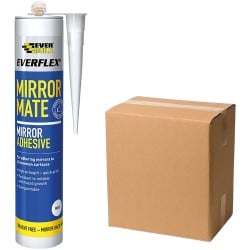 Everbuild Mirror Mate Sealant Adhesive White Box of 12 Everbuild Mirror Mate Sealant Adhesive White Box of 12