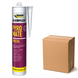 Everbuild Everflex Pyro Mate Fire Silicone Sealant White PRYWE Box of 12