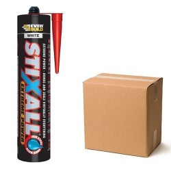 Everbuild Sika Stixall Colour Wet & Dry Sealant Adhesive Box of 12