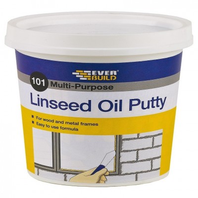 Everbuild 101 Multi Purpose Linseed Oil Putty Natural 5kg MPN5
