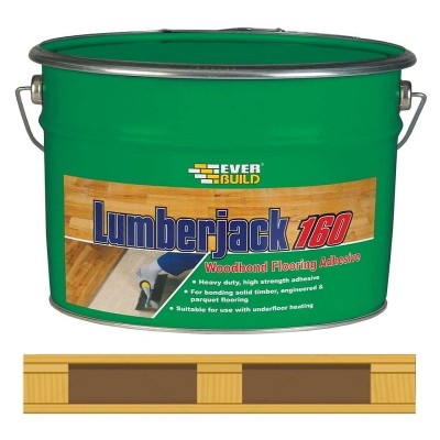 Everbuild Lumberjack 160  33 x Tub Wood Flooring Adhesive Full Pallet Deal