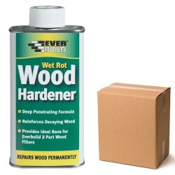 Everbuild WOODHARD2 Wet Rot Wood Hardener Treatment Box of 6