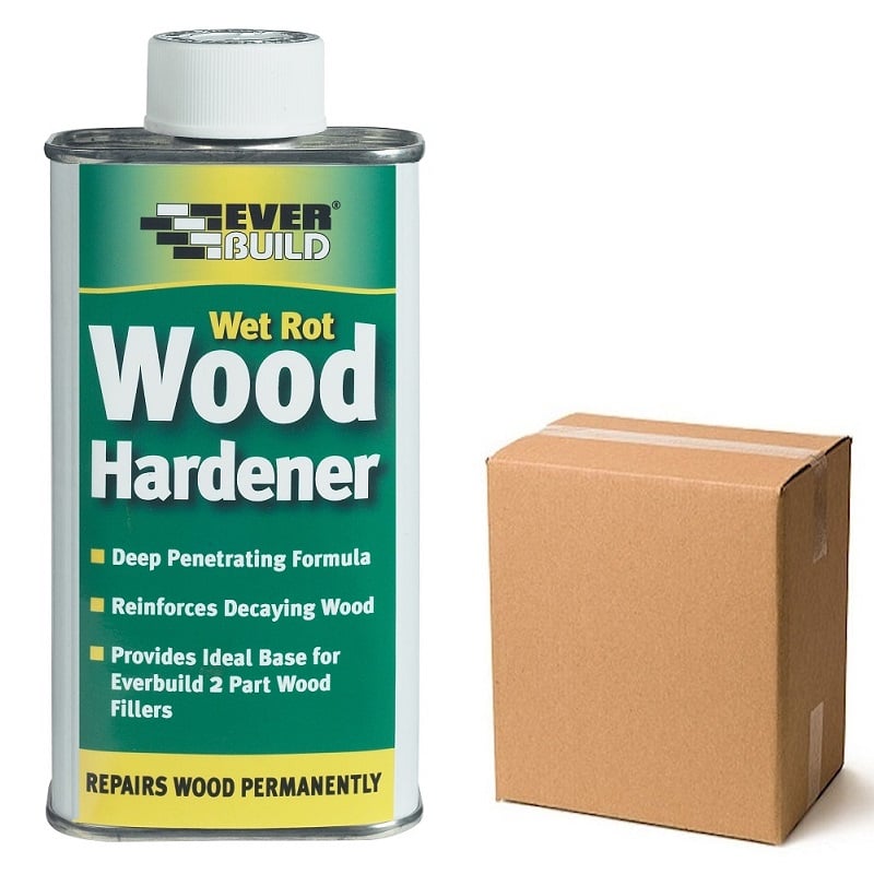 Everbuild WOODHARD2 Wet Rot Wood Hardener Treatment Sealants and