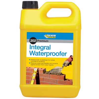 Everbuild 202 -  5 Litre Integral Liquid Waterproofer Additive 488850 ILW5L