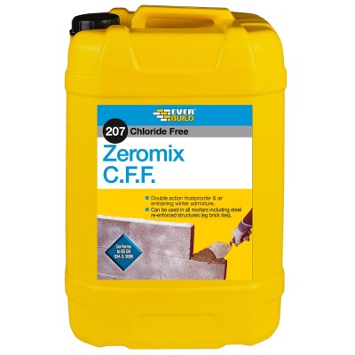 Everbuild 207 Zeromix CFF Frostproofer Mortar Admixture 25 Litre ZEROM25