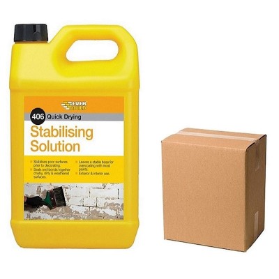 Everbuild 406 Stabilising Solution 5 litre STAB5 Box of 4 Trade Option