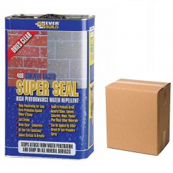 Everbuild 408 Super Seal Water Repellent Sealer 5 Litre Box of 4