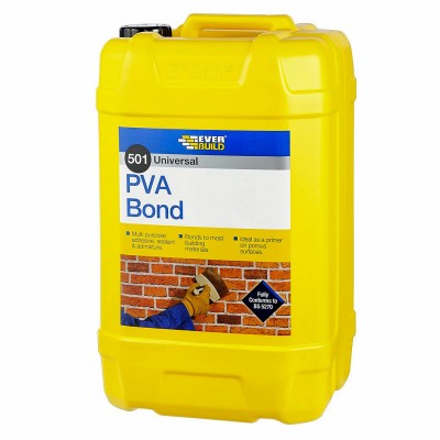 Everbuild 501 PVA Bond Sealer Adhesive Additive 25 litre PVAB25L Trade Option