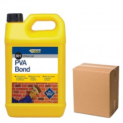Everbuild 501 PVA Bond Sealer Adhesive Additive 5 litre Box of 4