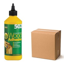Everbuild 502 Wood Adhesive 1 litre 479511 WOOD1 Trade Box of 12