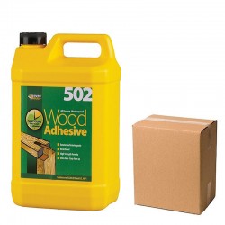 Everbuild 502 Wood Adhesive 5 litre WOOD5 Box of 4