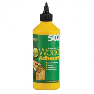 Everbuild 502 Wood Adhesive 482247 500ml WOOD05